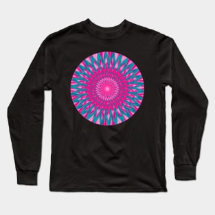 Psychedelisches Mandala, bunt und meditativ. Long Sleeve T-Shirt